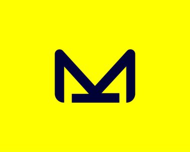 KM MK Letter Logosu DESIGN VECTOR TEMPLATE