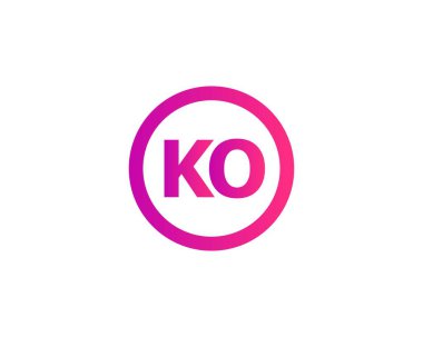 KO OK Letter Logo DESIGN VECTOR TEMPLATE