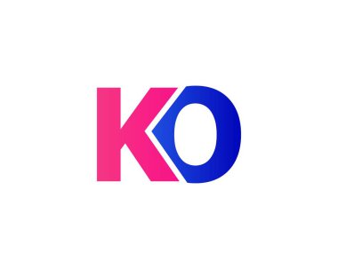 KO OK Letter Logo DESIGN VECTOR TEMPLATE
