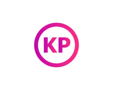 KP PK Letter Logosu DESIGN VECTOR TEMPLATE