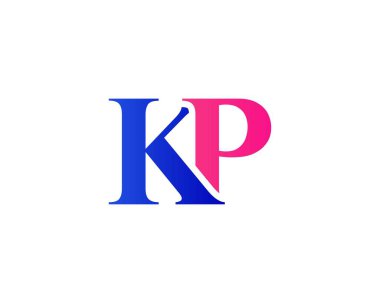 KP PK Letter Logosu DESIGN VECTOR TEMPLATE