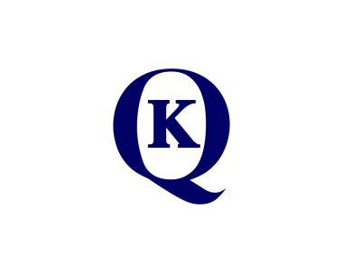 KQ QK Letter logosu DESIGN VECTOR TEMPLATE