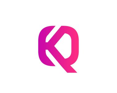KQ QK Letter logosu DESIGN VECTOR TEMPLATE