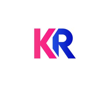 KR RK Letter Logosu DESIGN VECTOR TEMPLATE