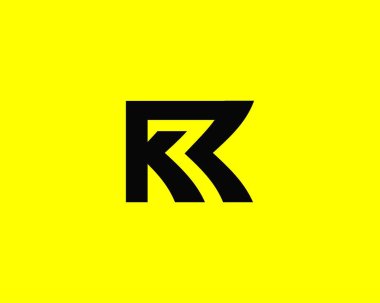 KR RK Letter Logosu DESIGN VECTOR TEMPLATE