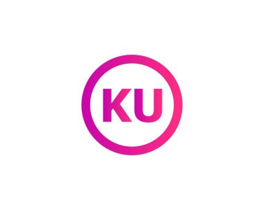 KU UK Letter Logosu DESIGN VECTOR TEMPLATE
