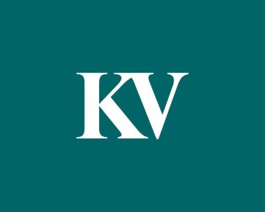 KV VK Letter logosu DESIGN VECTOR TEMPLATE