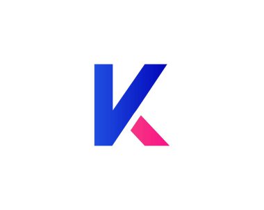 KV VK Letter logosu DESIGN VECTOR TEMPLATE