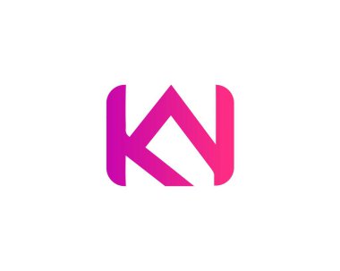 KW WK Letter logosu DESIGN VECTOR TEMPLATE
