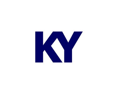 KY YK Letter Logosu DESIGN VECTOR TEMPLATE