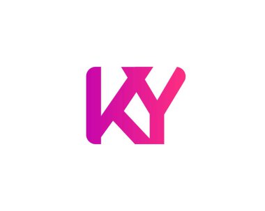 KY YK Letter Logosu DESIGN VECTOR TEMPLATE