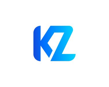 KZ ZK Letter Logosu DESIGN VECTOR TEMPLATE