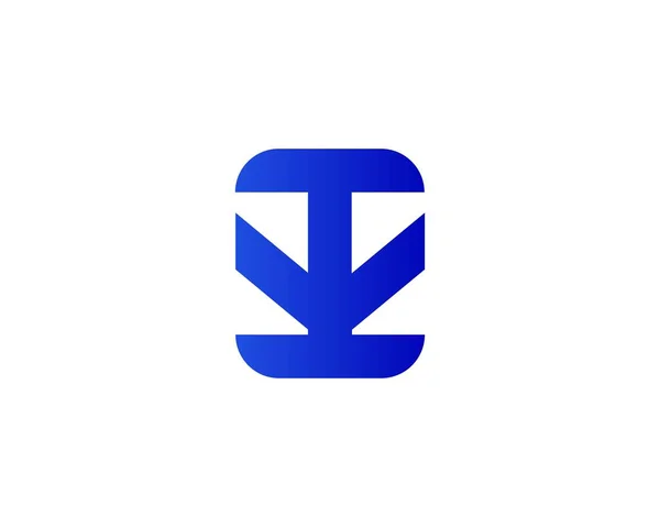 Templato Del Vettore Del Logo Della Lettera — Vettoriale Stock