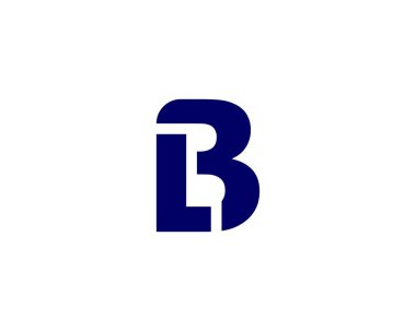 lb bl harf logo tasarım vektör şablonu