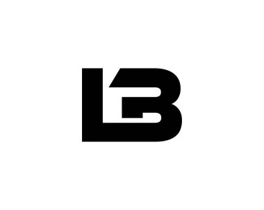 lb bl harf logo tasarım vektör şablonu