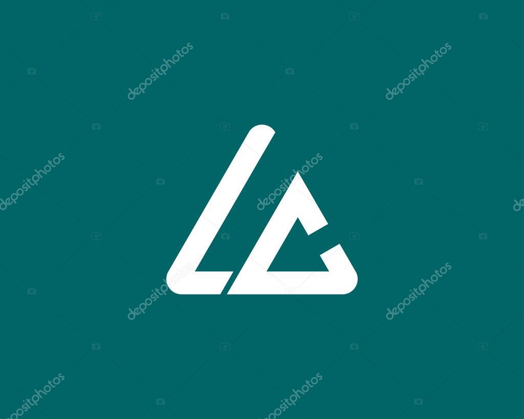 Lc cl letter logo design vector template