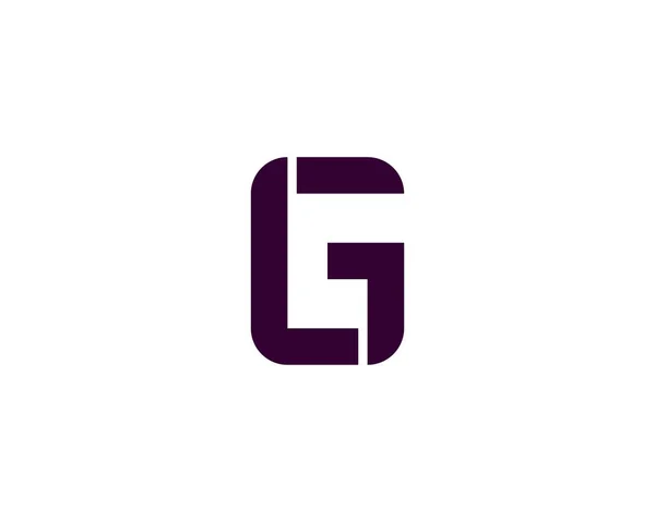 Ig gl harf logo tasarım vektör şablonu