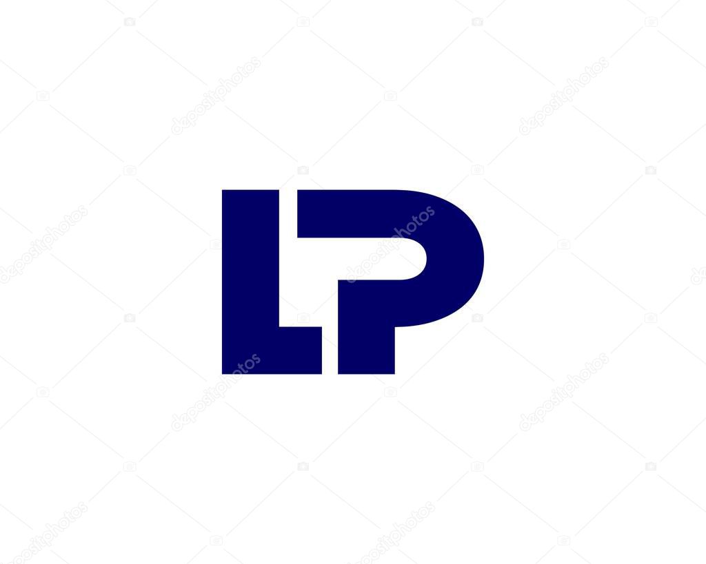LP PL letter logo design vector template