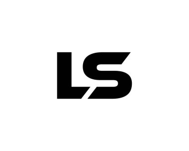 LS SL harf logo tasarım vektör şablonu