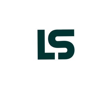 LS SL harf logo tasarım vektör şablonu
