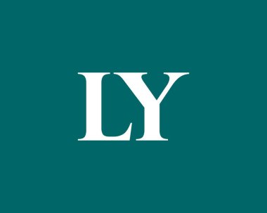 LY YL Letter logo tasarım vektör şablonu