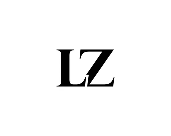 Zl手紙ロゴデザインベクターテンプレート — ストックベクタ