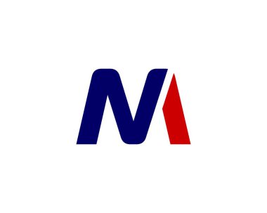 MN NM harf logo tasarım vektör şablonu