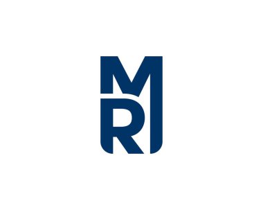 MR RM harf logo tasarım vektör şablonu