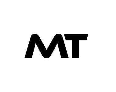 MT TM harf logo tasarım vektör şablonu