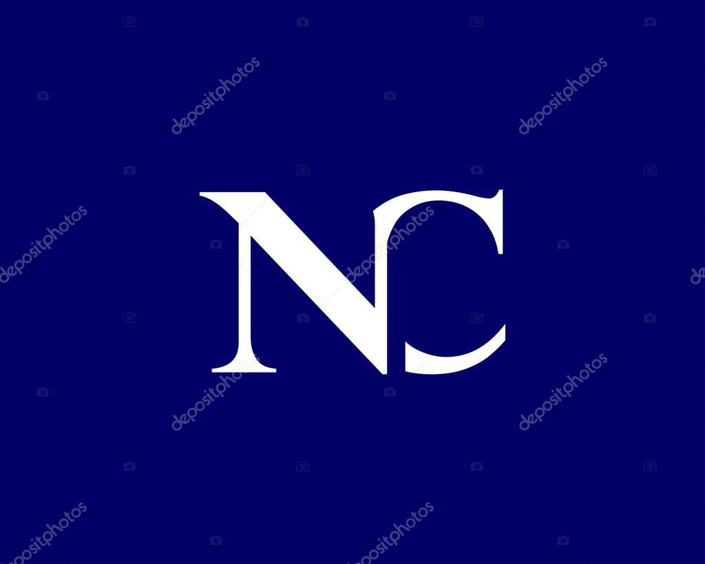 NC CN letter logo design vector template