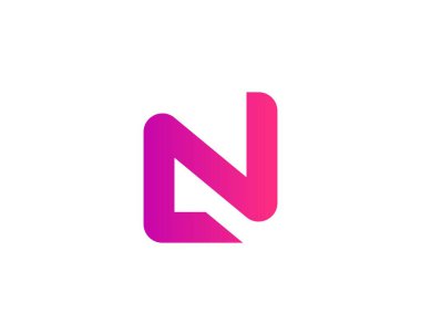 NL LN harf logo tasarım vektör şablonu