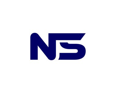 NS SN harf logo tasarım vektör şablonu