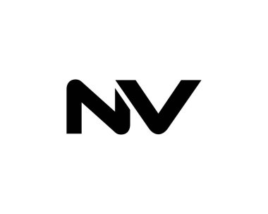 NV VN harf logo tasarım vektör şablonu