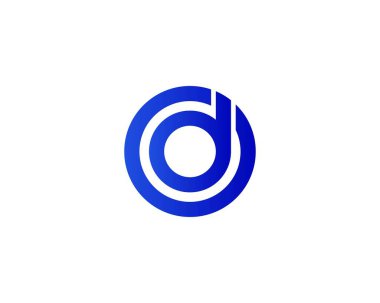 D OD Do harf logo tasarım vektör şablonu