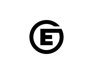 E OE EO harf logo tasarım vektör şablonu