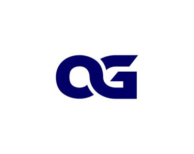 G OG GO Logo tasarım vektörü şablonu