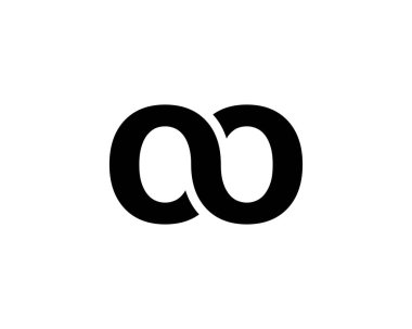 O OO harf logo tasarım vektör şablonu