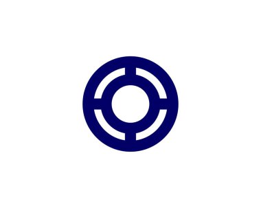 O OO harf logo tasarım vektör şablonu