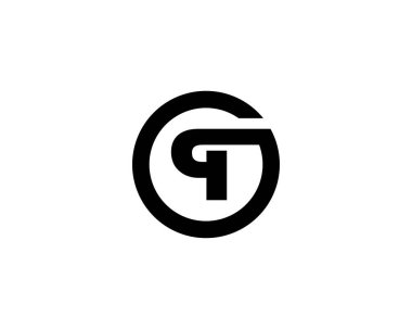 Q OQ QO harf logo tasarım vektör şablonu