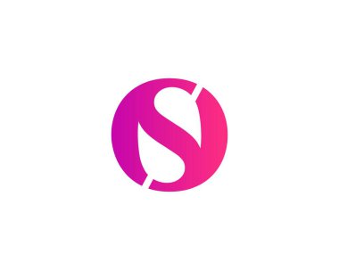 S OS SO harfi logo tasarım vektör şablonu