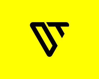 TOT TO harf logo tasarım vektör şablonu