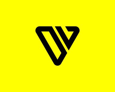 V OV VO harf logo tasarım vektör şablonu