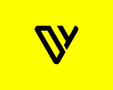 Y OY YO harf logo tasarım vektör şablonu