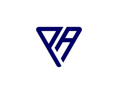 PA AP harf logo tasarım vektör şablonu