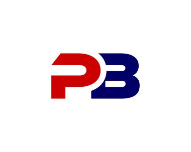 PB BP harf logo tasarım vektör şablonu