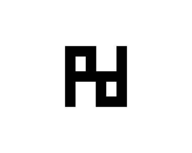 PD DP harf logo tasarım vektör şablonu