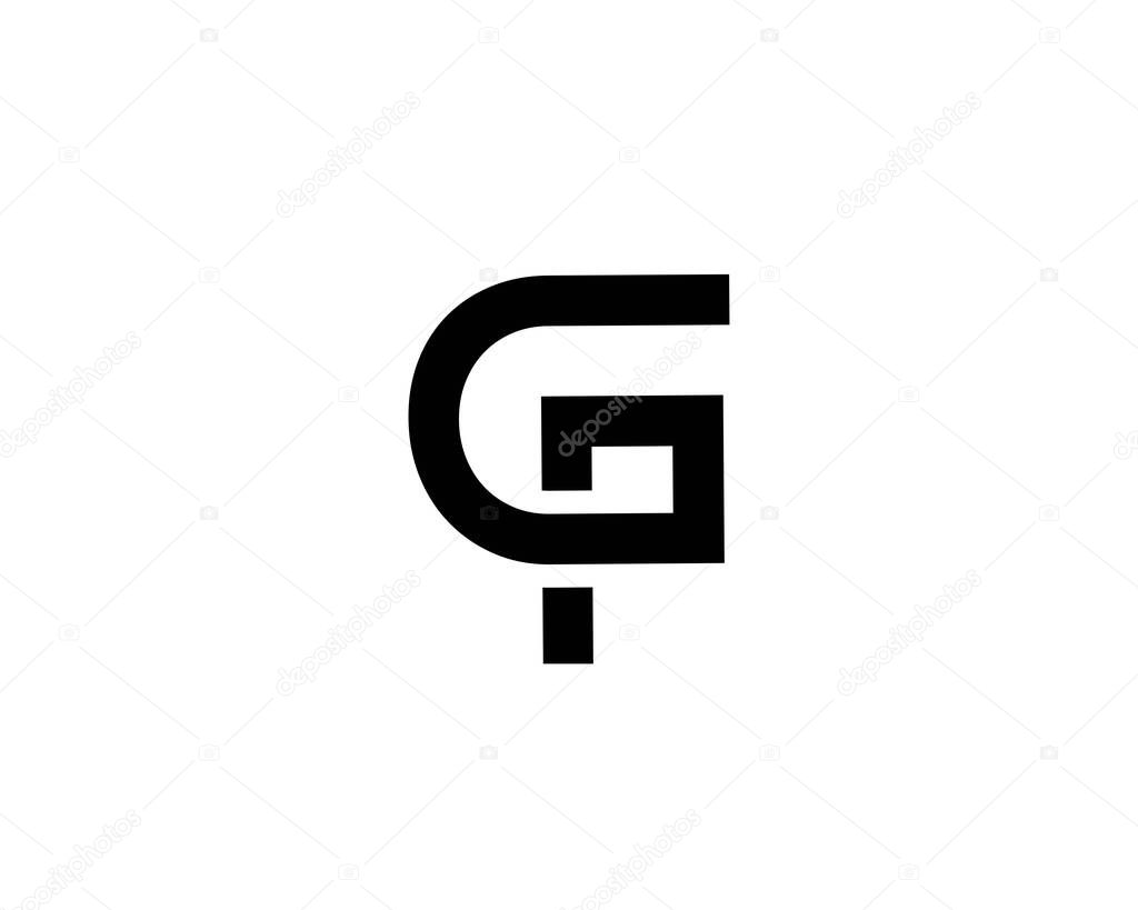 PG GP letter logo design vector template