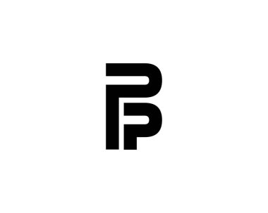 PP Letter logo tasarım vektör şablonu