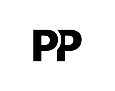 PP Letter logo tasarım vektör şablonu