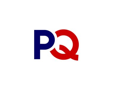 PQ QP harf logo tasarım vektör şablonu